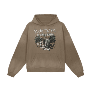 Pockets & Tex Graphic Washed Hoodie