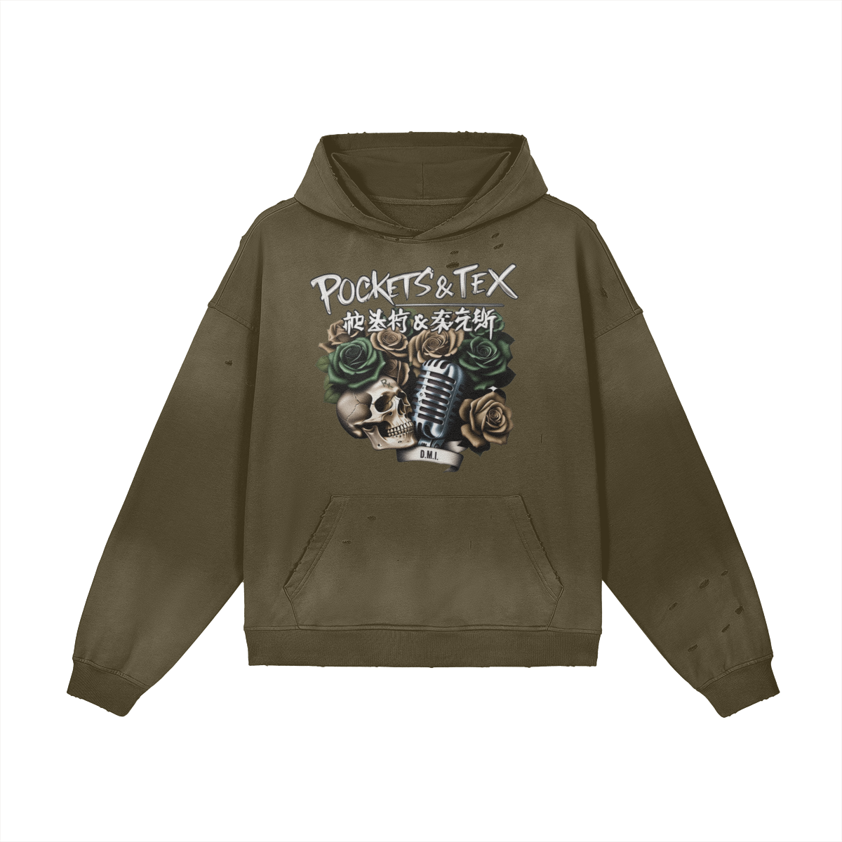 Pockets & Tex Graphic Washed Hoodie - Image 4