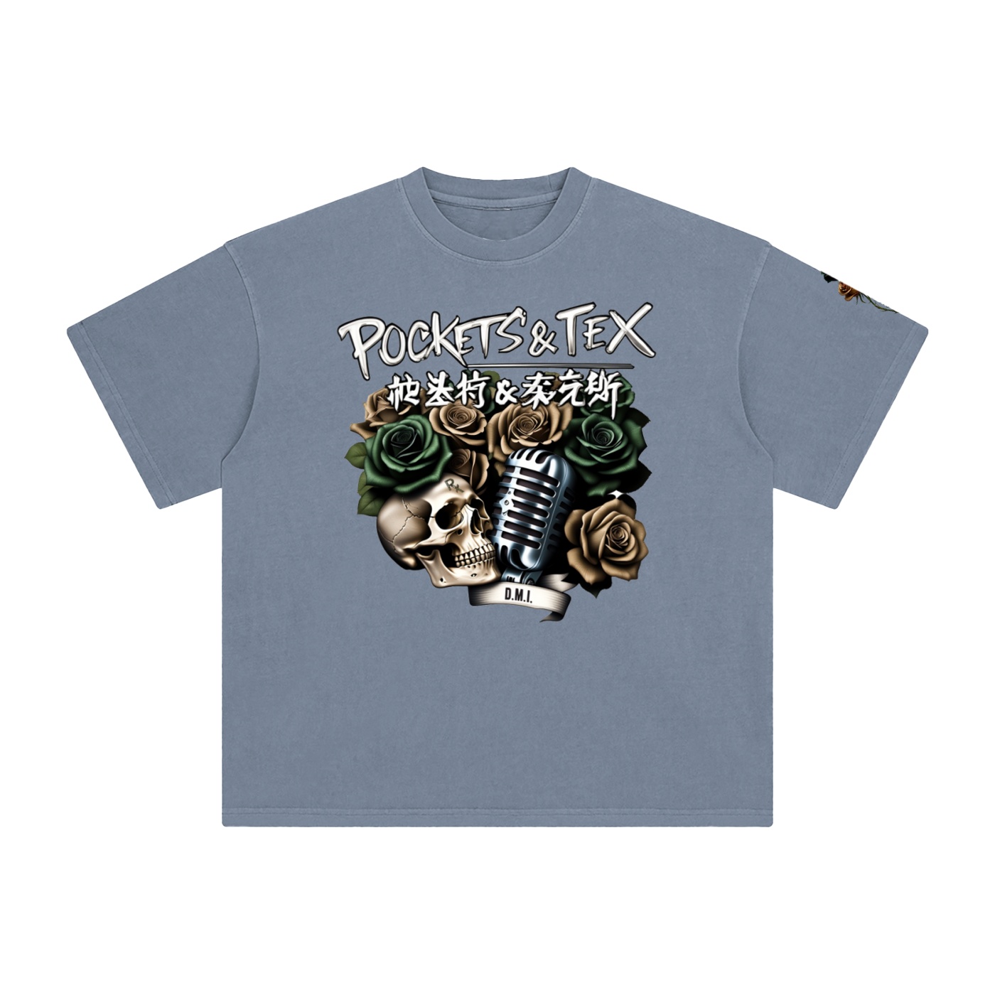 Pockets & Tex Enzyme Washed T-Shirt - Image 13