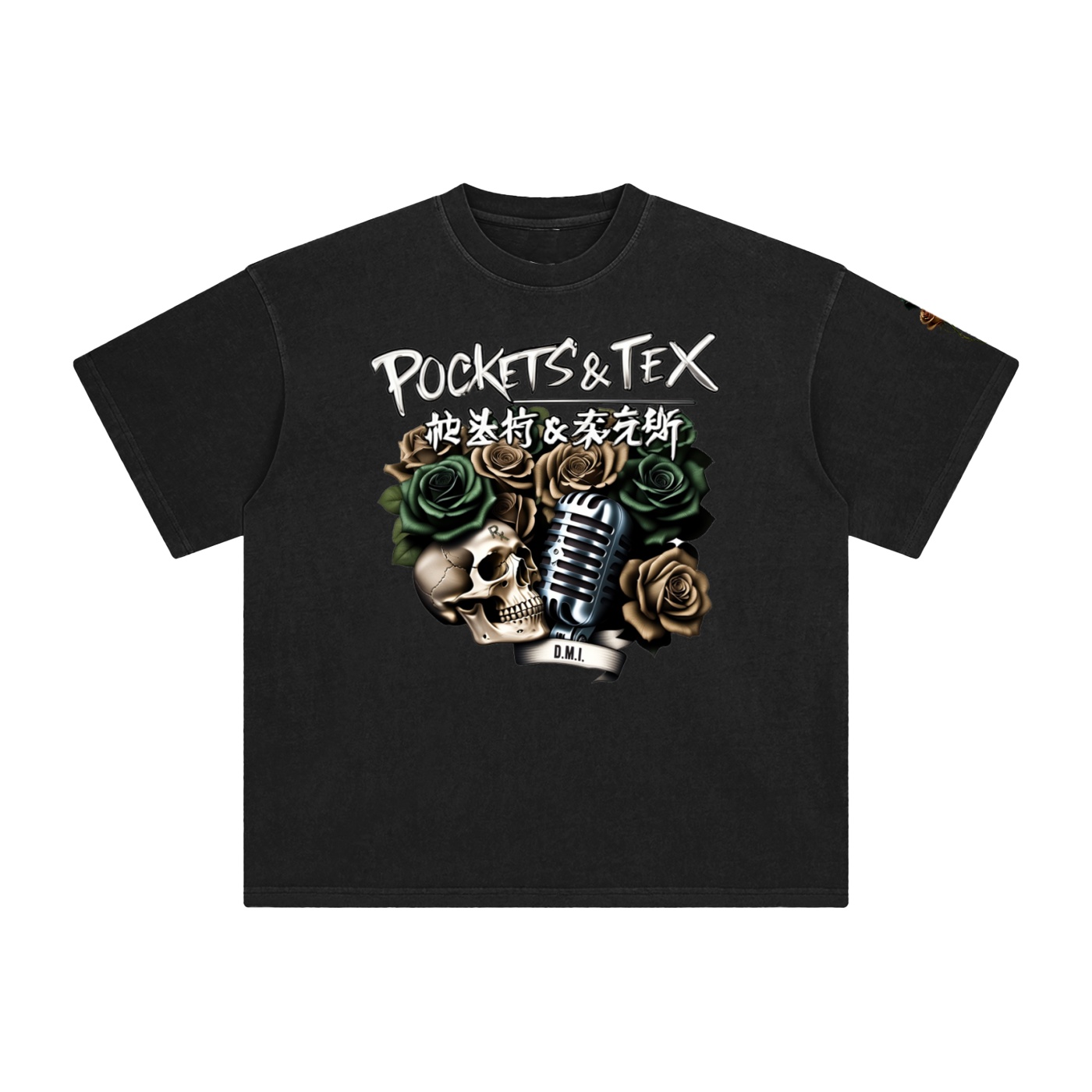 Pockets & Tex Enzyme Washed T-Shirt - Image 2